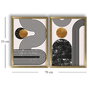 Wallity Cuadro Decorativo Enmarcado en MDF (2 Piezas) 38 x 53 cm